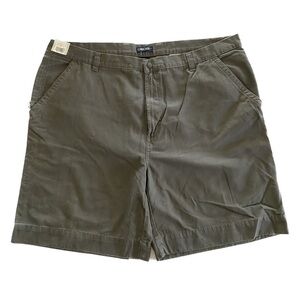 Cherokee Men's Classic Chino Green Cargo Shorts Velcro & Zipper Pockets Size 44